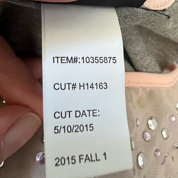 2/40 EUC Torrid Chiffon Sheer Light Pink & Gemstone w/ Gray Back Size Large / 0 - Picture 7 of 8